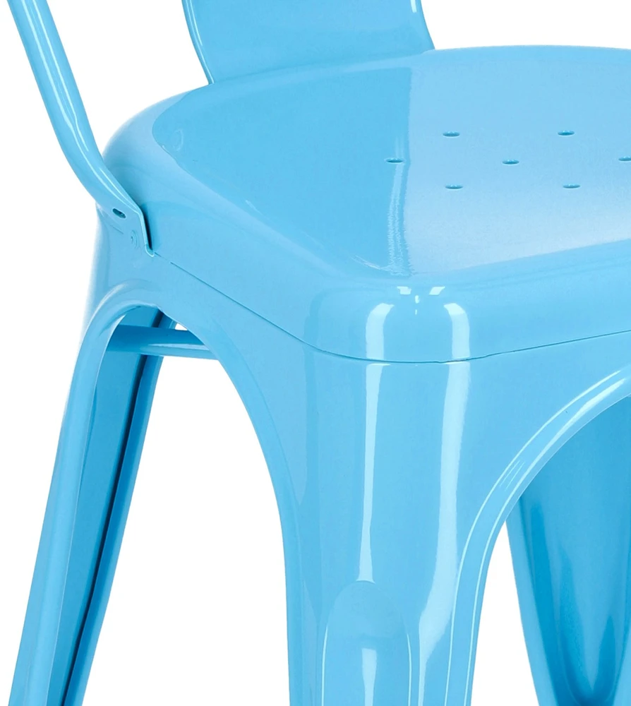 Metalinė kėdė D2.DESIGN Paris, mėlyna