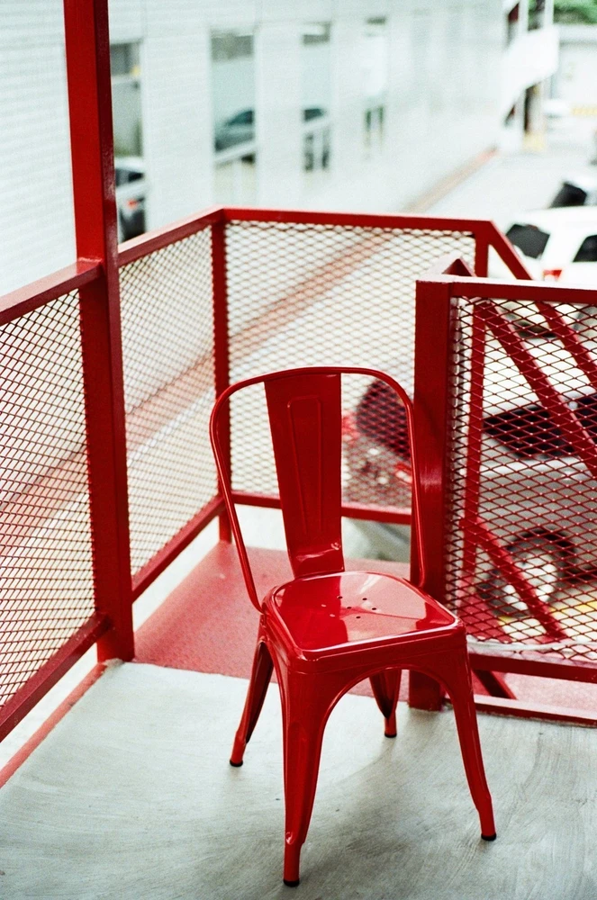 Metalinė kėdė D2.DESIGN Paris, raudona