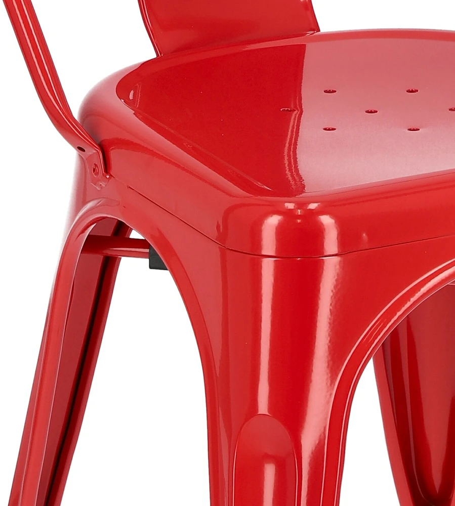 Metalinė kėdė D2.DESIGN Paris, raudona