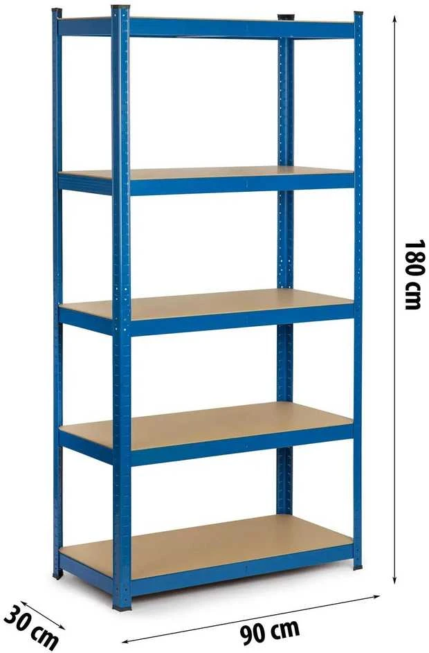 Metalinė sandėliavimo lentyna 180 x 90 x 30 cm Humberg 4845