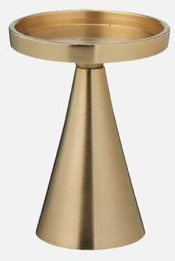 Nežinomas Candle holder A98810580. aliuminio. 31 cm. sidabrinis col.