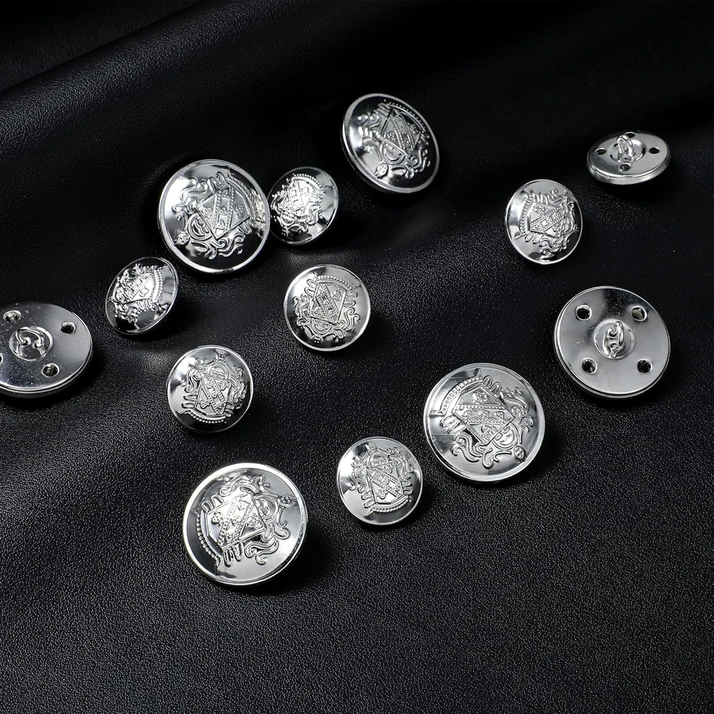 METALINIAI MYGTUKAI 18MM 25MM 16VNT APVALUS GRAVIRUOTAS REGULIUOJAMAS RINKINYS