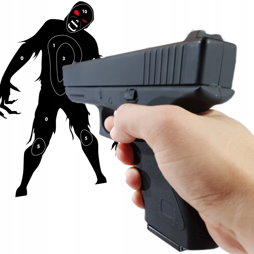 METALINIS BB GUN GUN GLOCK 17 Juodas ASG DIDŽIOJO IMITACINĖS GINKO KOPIJA