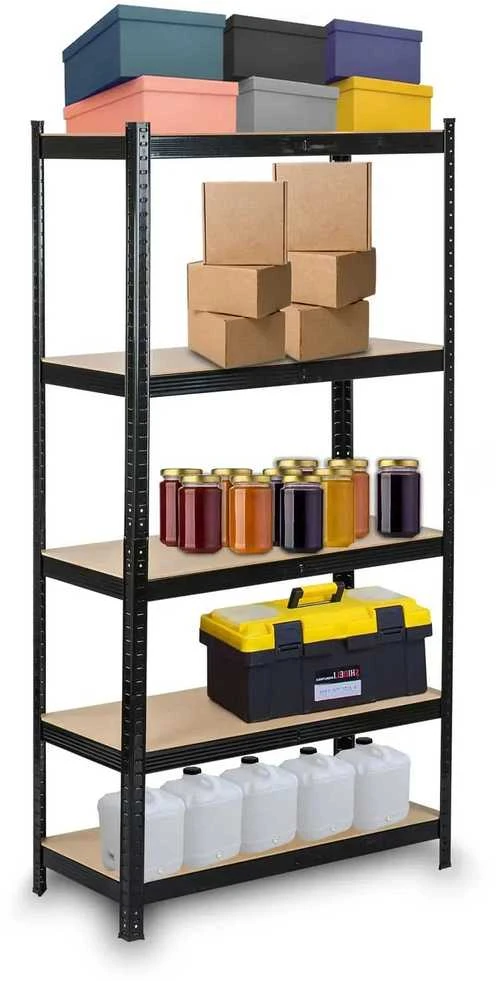 Metalinis daiktų laikymo stovas 180 x 90 x 40 cm Humberg HR-813 juodas
