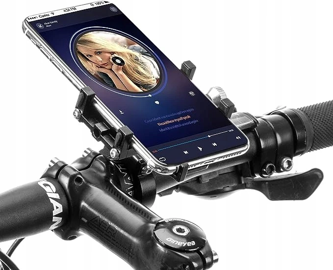 Metalinis dviračio telefono laikiklis Rockbros 699-bo oranžinis