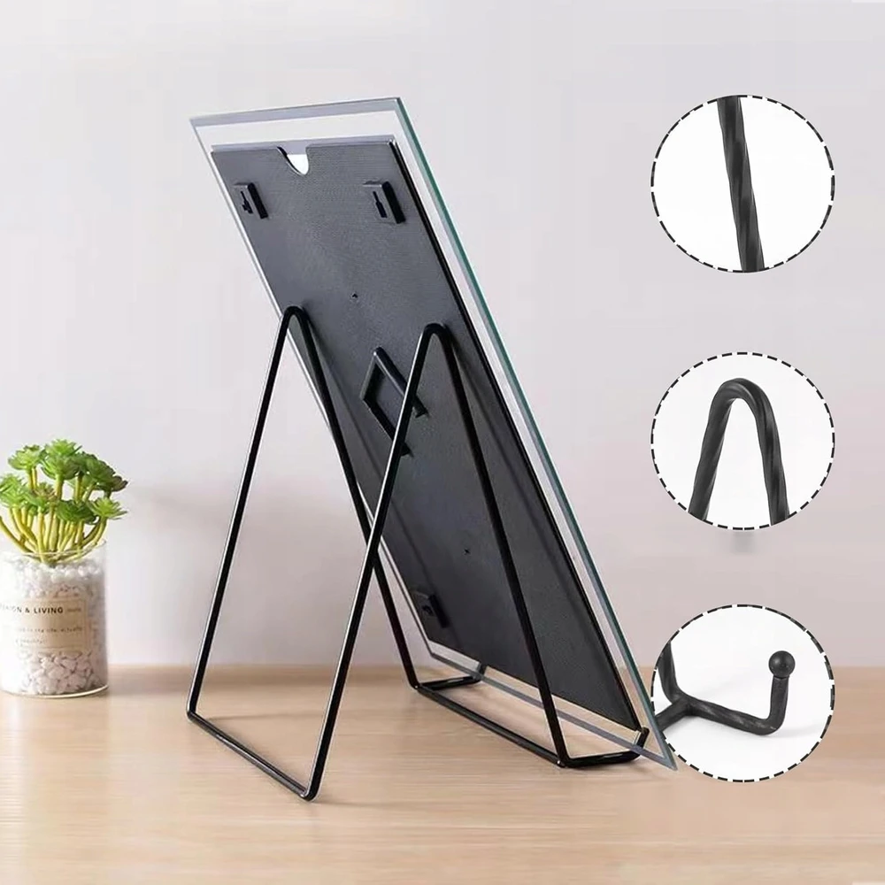 METALINIS EASILA 10X10X75CM STOVAS PLOKŠČIŲ LAIKIKLIS NUOTRAUKŲ KNYGOS 4