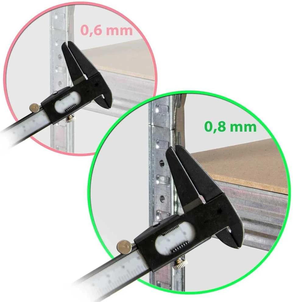 Metalinis sandėliavimo stelažas 180 x 90 x 40 Humberg 4846