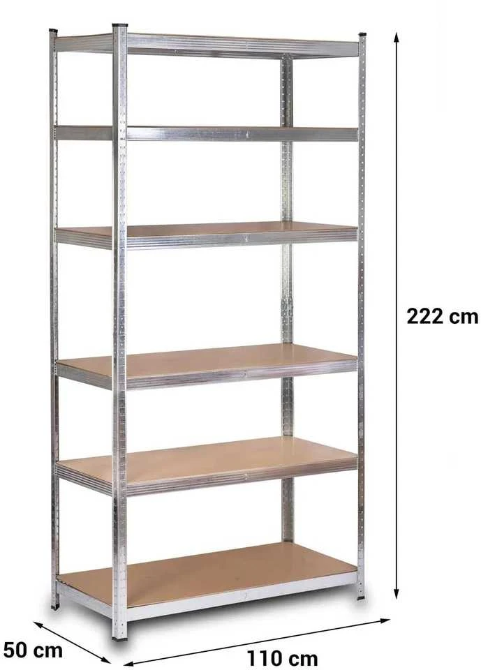 Metalinis sandėliavimo stovas 222 x 110 x 50 cm Humberg HR-815