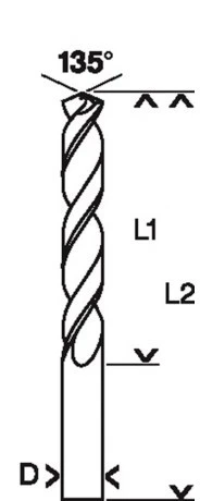 Grąžtas Bosch HSS-G grąžtai metalui 6,5mm, 1 vnt.