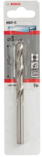 Grąžtas Bosch HSS-G grąžtai metalui 8,0mm, 1 vnt.