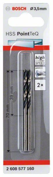 Bosch PointTeQ grąžtas metalui 3,5 x 39 x 70 mm , 2 vnt.