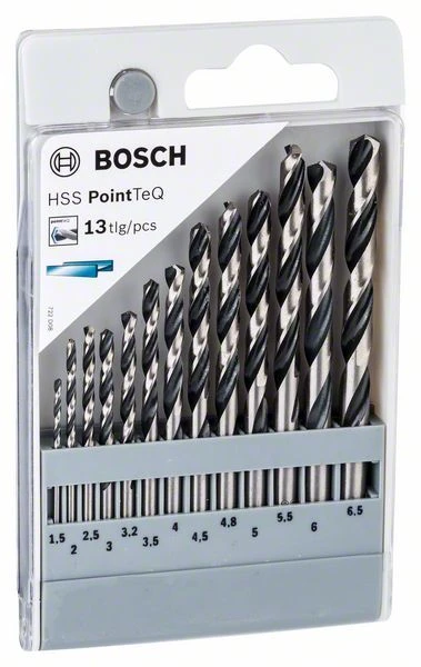 Grąžtas Bosch HSS-R metalinių grąžtų rinkinys, 13 vnt.