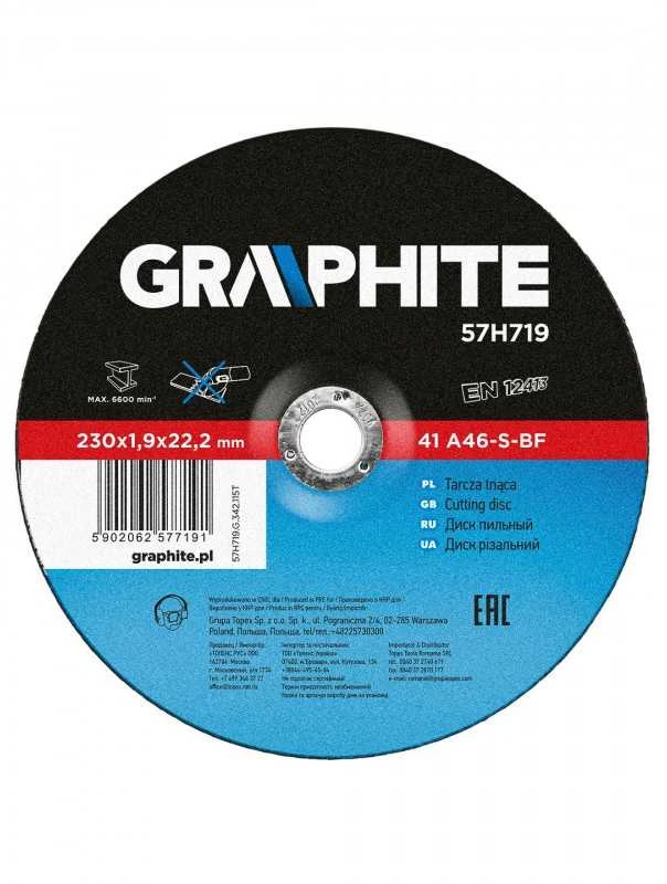 Metalo pjovimo diskas GRAPHITE 230 x 1,9 x 22 mm