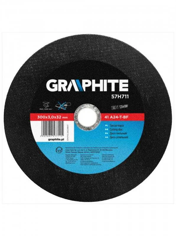 Metalo pjovimo diskas GRAPHITE 300 x 3,0 x 32 mm 41 A24-T-B