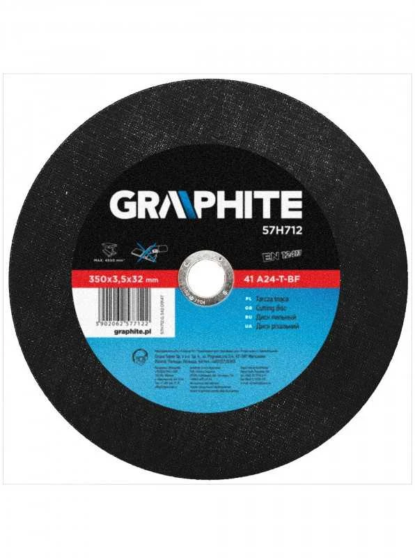 Metalo pjovimo diskas GRAPHITE 350 x 3,5 x 32 mm (41 A24-T-B)