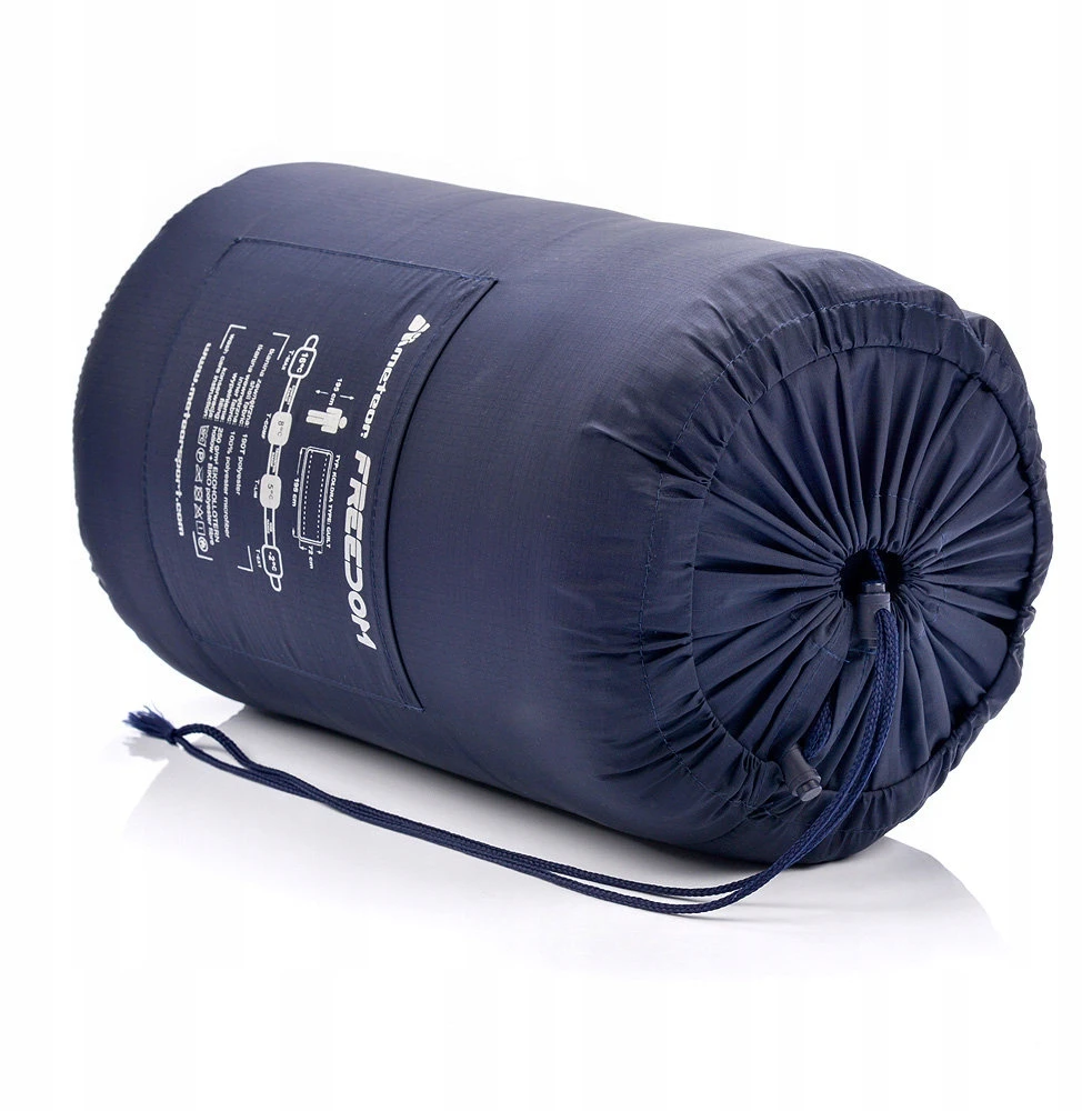 Meteor Freedom miegmaišis 195x72 POLISH PRODUCT, mėlynai pilkas