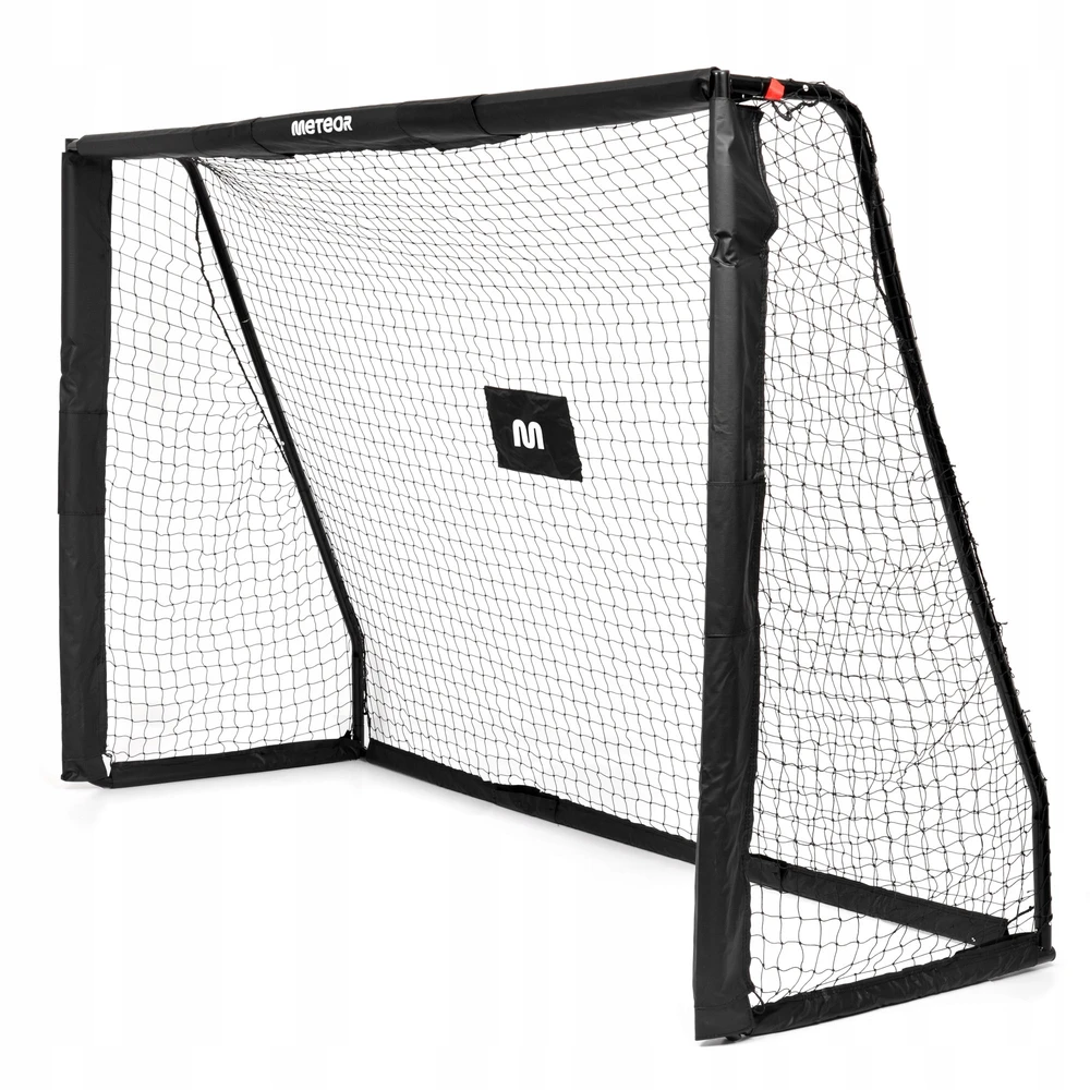 Meteor futbolo vartai, juodi, 180 x 120 x 60 cm