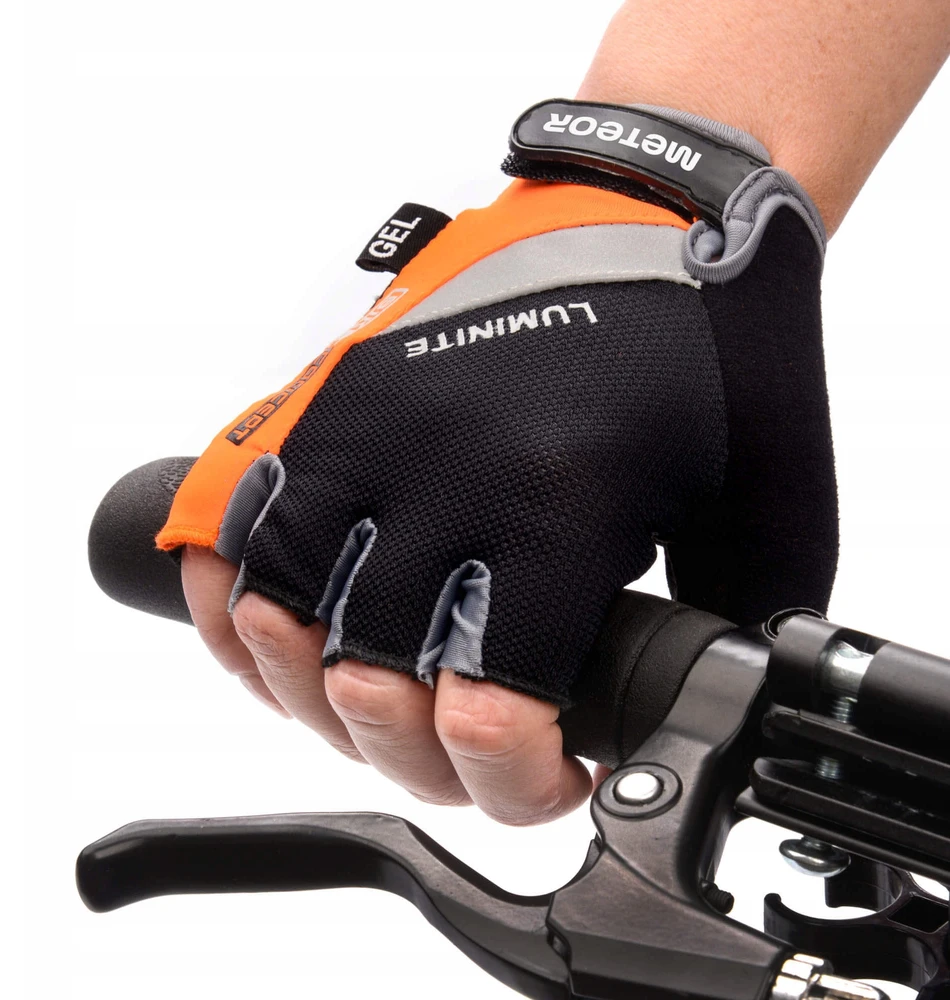 Meteor GEL GX35 L trumpos dviračio pirštinės be pirštų