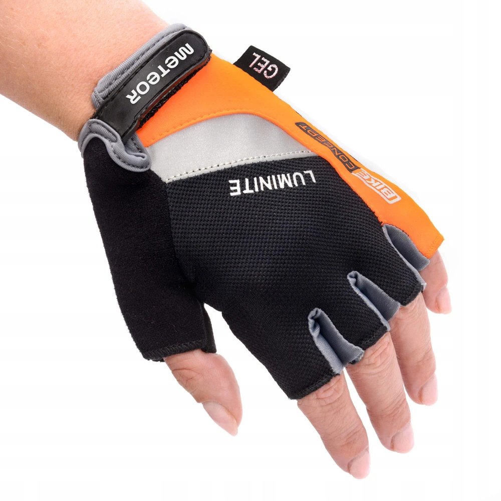 Meteor GEL GX35 L trumpos dviračio pirštinės be pirštų