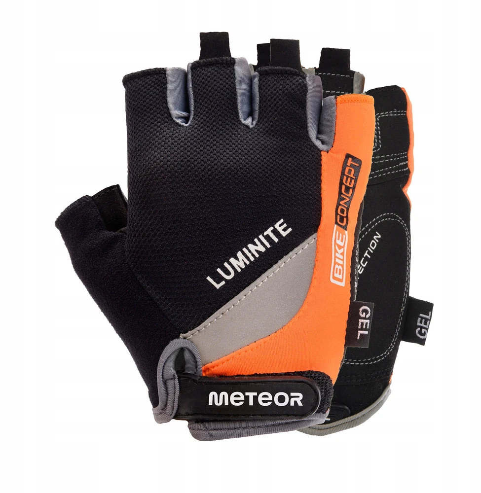Meteor GEL GX35 L trumpos dviračio pirštinės be pirštų