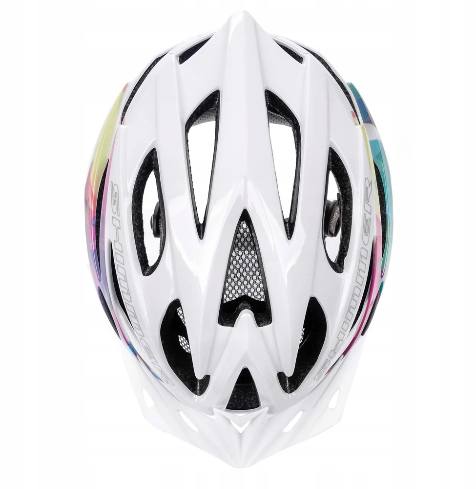 Meteor Shimmer M 55-58 cm baltas 24757 dviračio šalmas