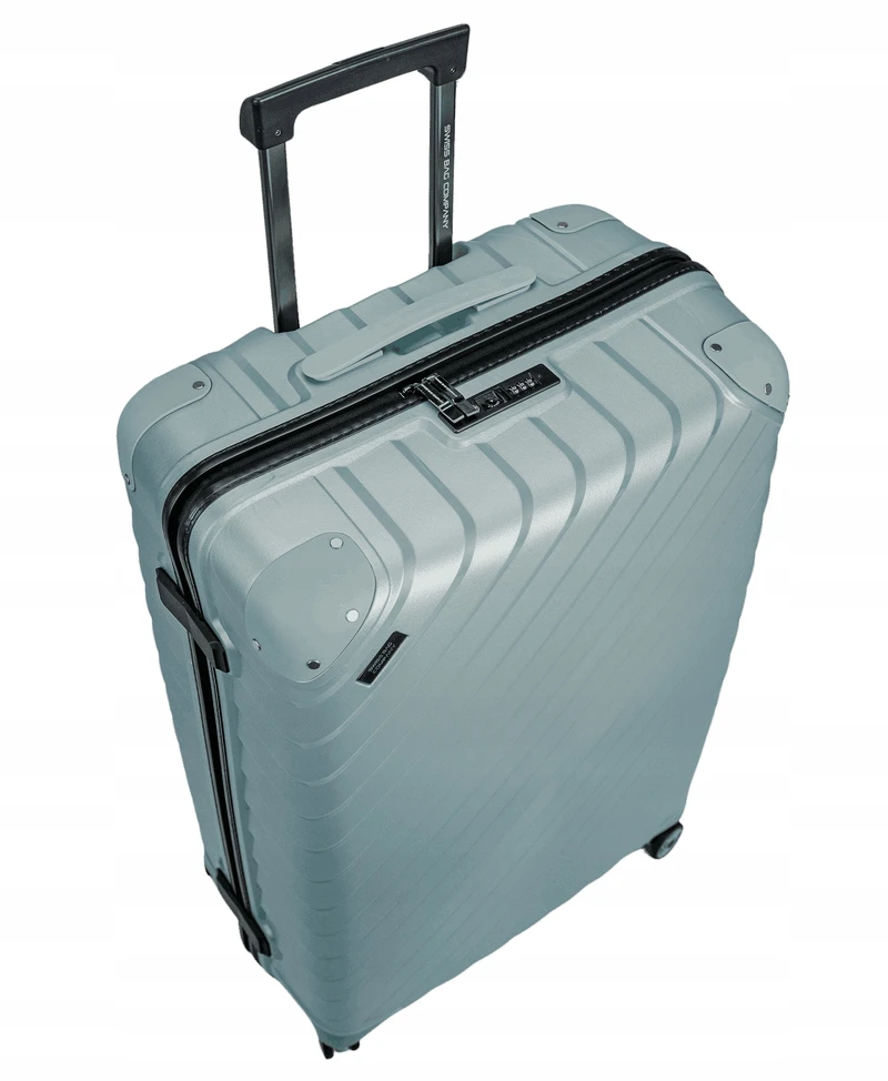 Meteor Vidutinio dydžio lagaminas SwissBags Diamond cut 67 cm metallic mėlynas