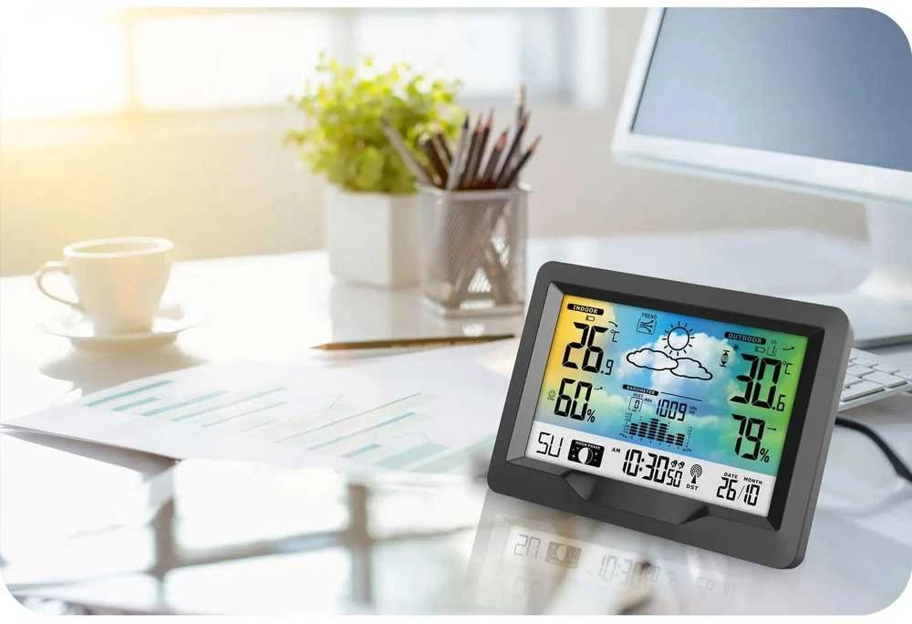 Berdsen Meteorologinė stotelė su ekranu BD-901, juoda