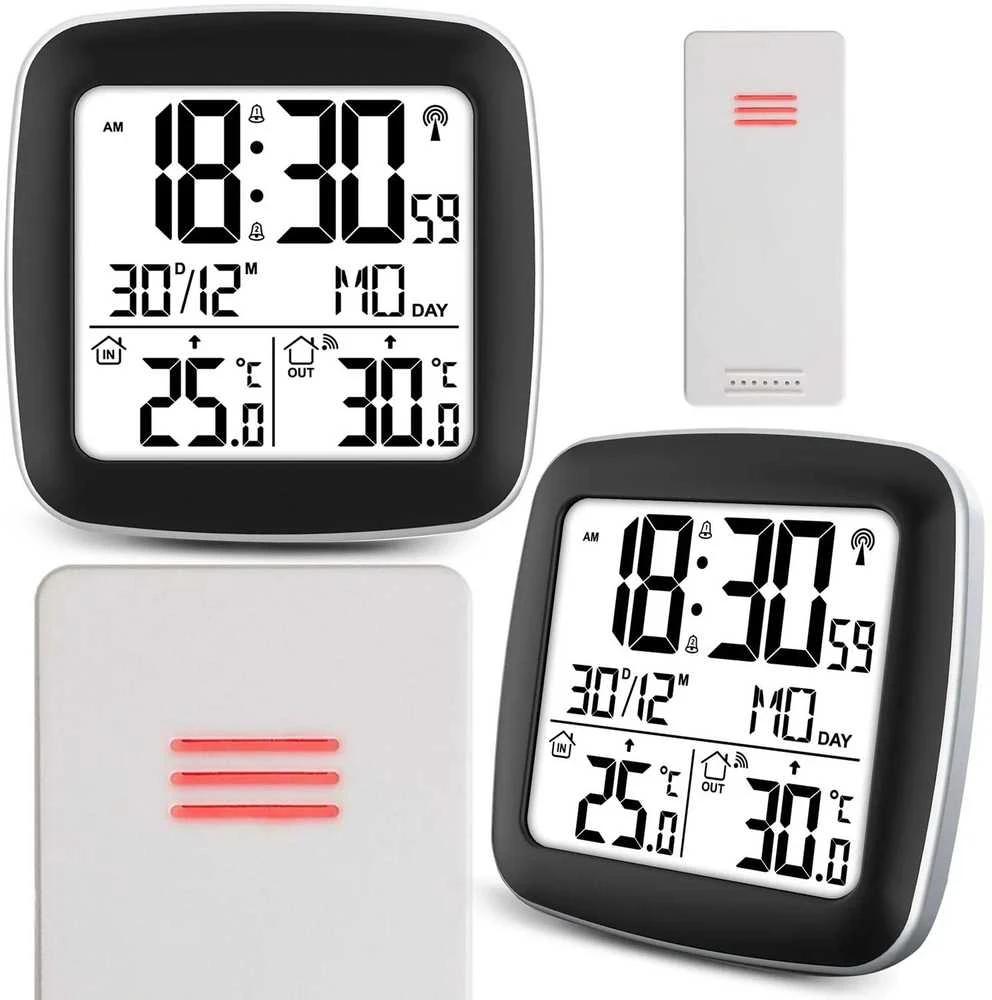 Berdsen Meteorologinė stotelė su ekranu BD-903, sidabrinė