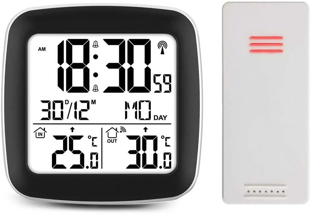 Berdsen Meteorologinė stotelė su ekranu BD-903, sidabrinė