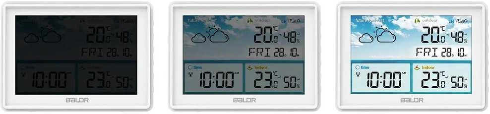 Baldr Meteorologinė stotelė su ekranu BD-909, balta