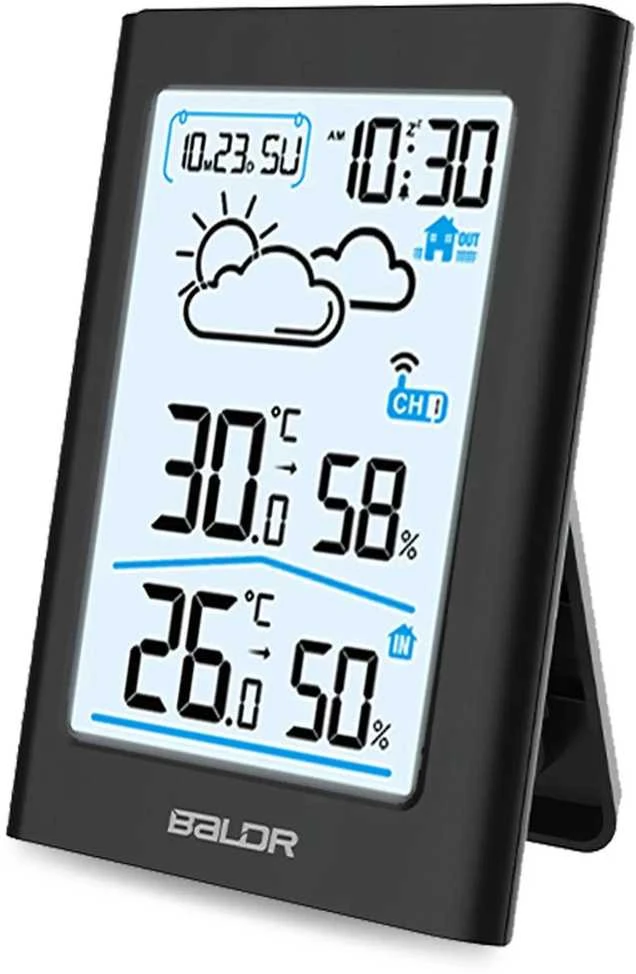 Berdsen Meteorologinė stotelė su ekranu BD-911, juoda