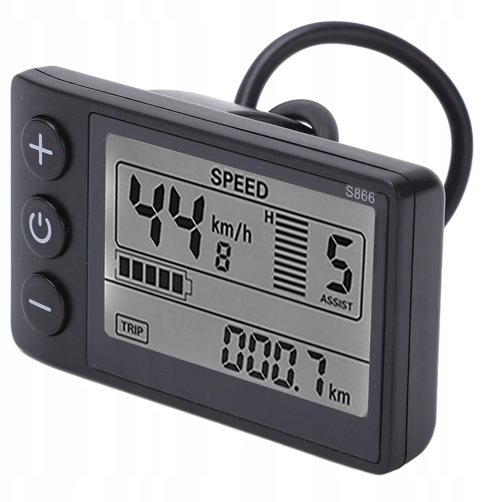 METER DISPLAY S866 LCD 24V 36V 48V DVIRAČIO
