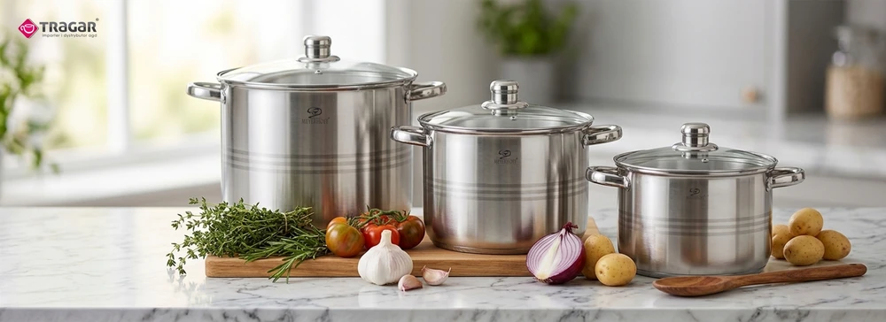 Meyerhoff 12L puodas su matavimo puodeliu ir dangteliu sriuboms, nerūdijantis plienas, dujoms, indukcinis, 28 cm