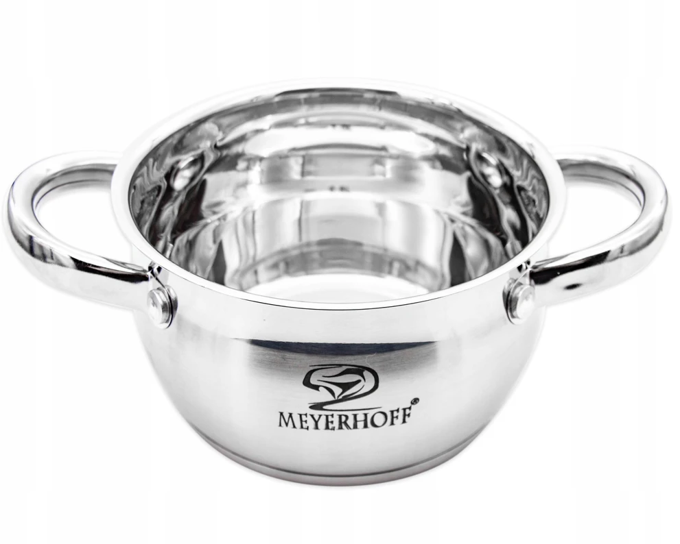 Meyerhoff 1,8L NERŪDIJANČIO MEDŽIAGOS PUODAS SU MATAVIMO MATAVIMU IR DANGIU 16cm DUJŲ INDUKCIJA