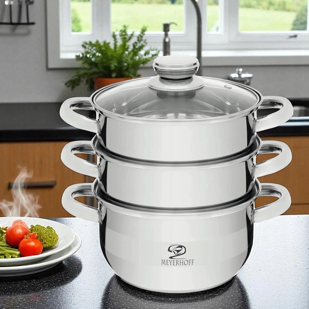 Meyerhoff Garinimo puodas Garintuvas 2,8 l nerūdijančio plieno 20 cm indukcinės dujos