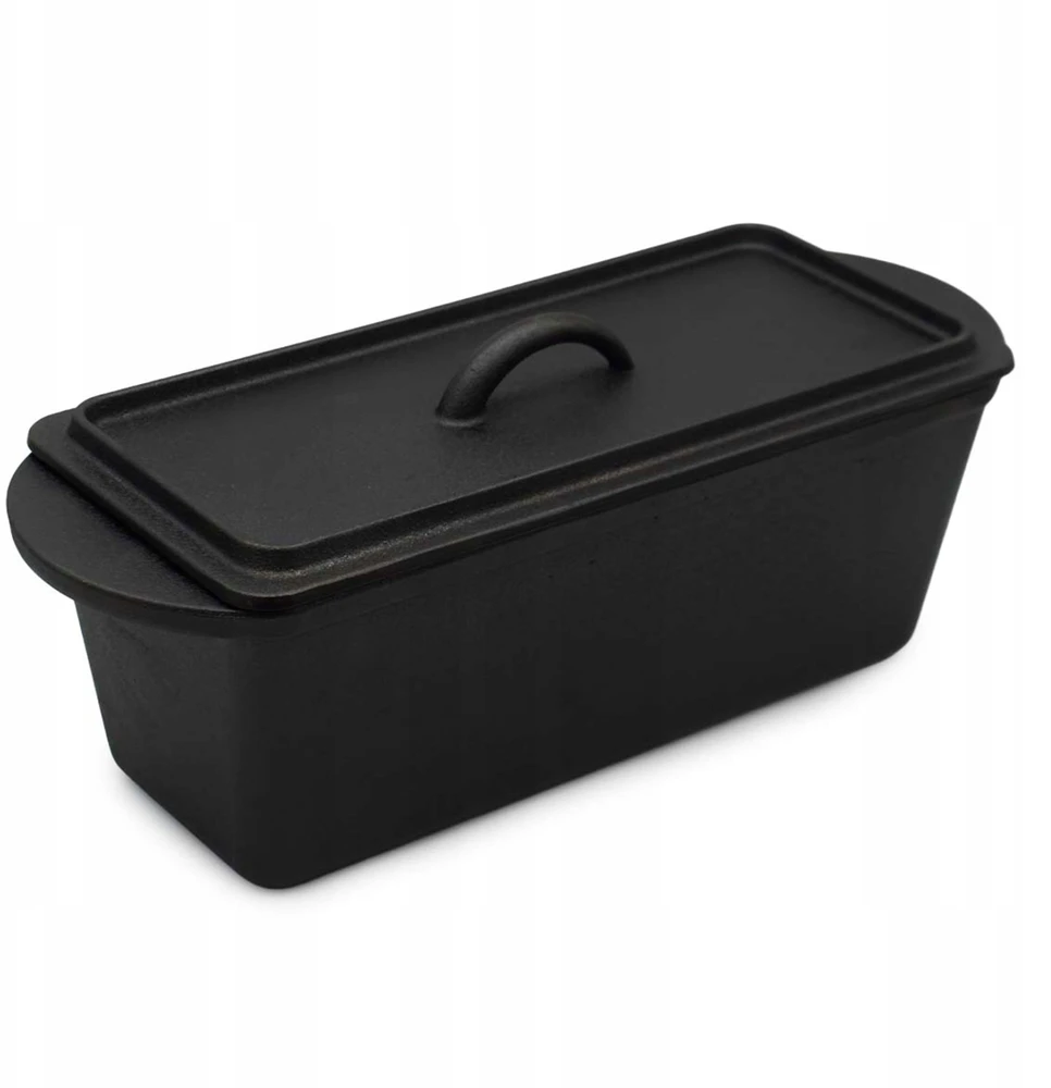 Meyerhoff Ketaus kepimo skarda 31 cm mėsai ir duonai kepti su dangteliu ir rankenomis, juoda