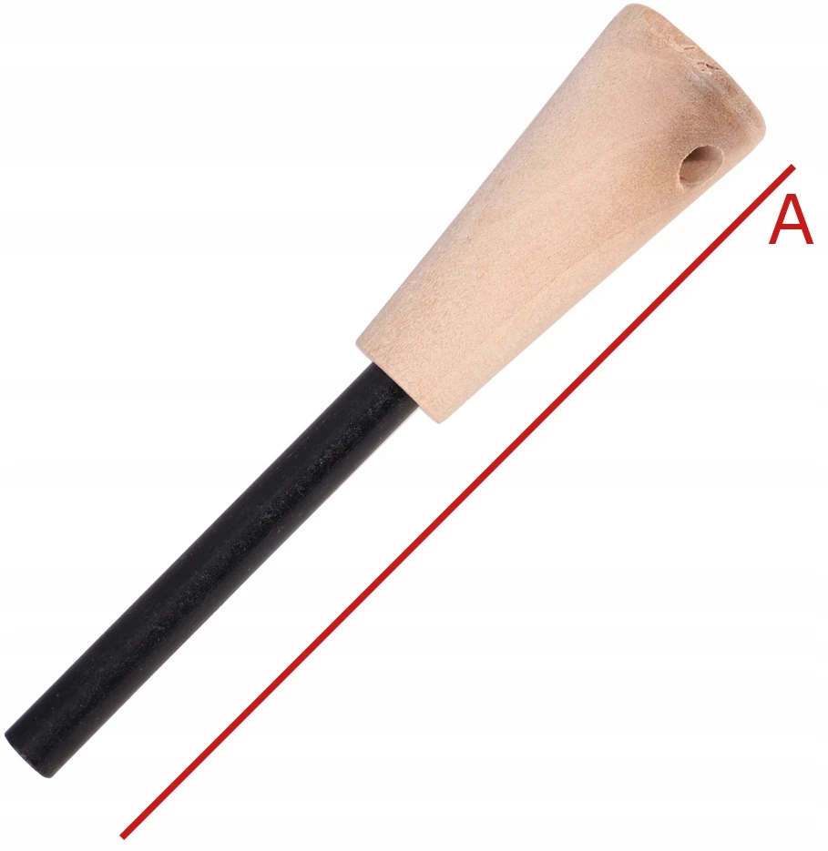 Mfh Essential magnezinis titnagas su medine rankena ir virvele