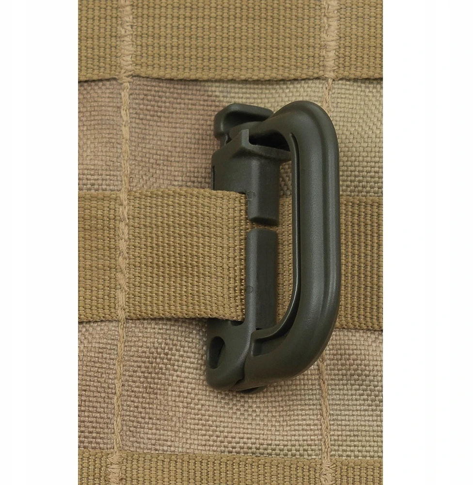 MFH MOLLE karabinas, plastikinis, žalias, 2vnt