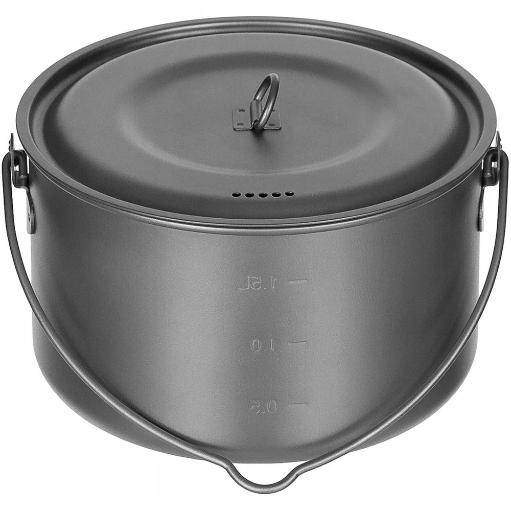 MFH Puodas su dangčiu Titanium, 1,95 l