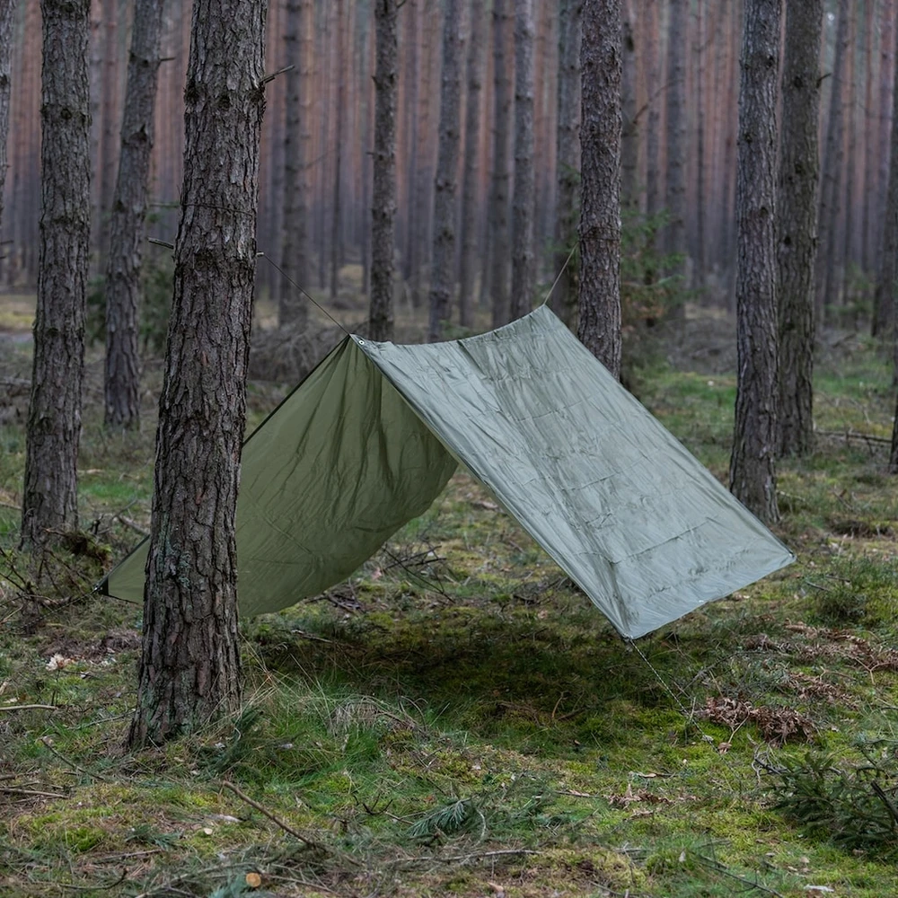 MFH Tarp 3x3 kempingo išgyvenimo brezentas - Olive