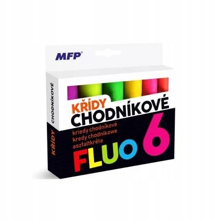 MFP Kreidelės M grindinio fluorescencinės apvalios, 6 vnt. mišinio