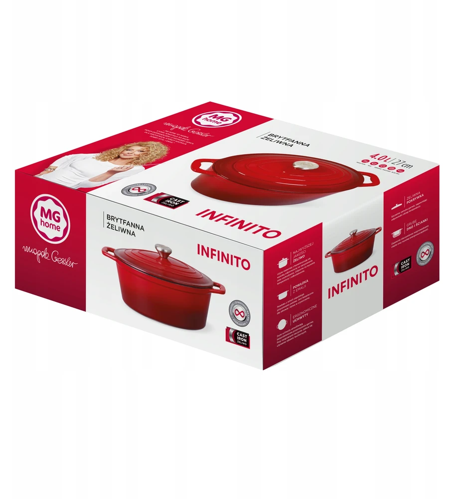 MG home INFINITO ketaus kepimo keptuvė 28 cm 3,9 l