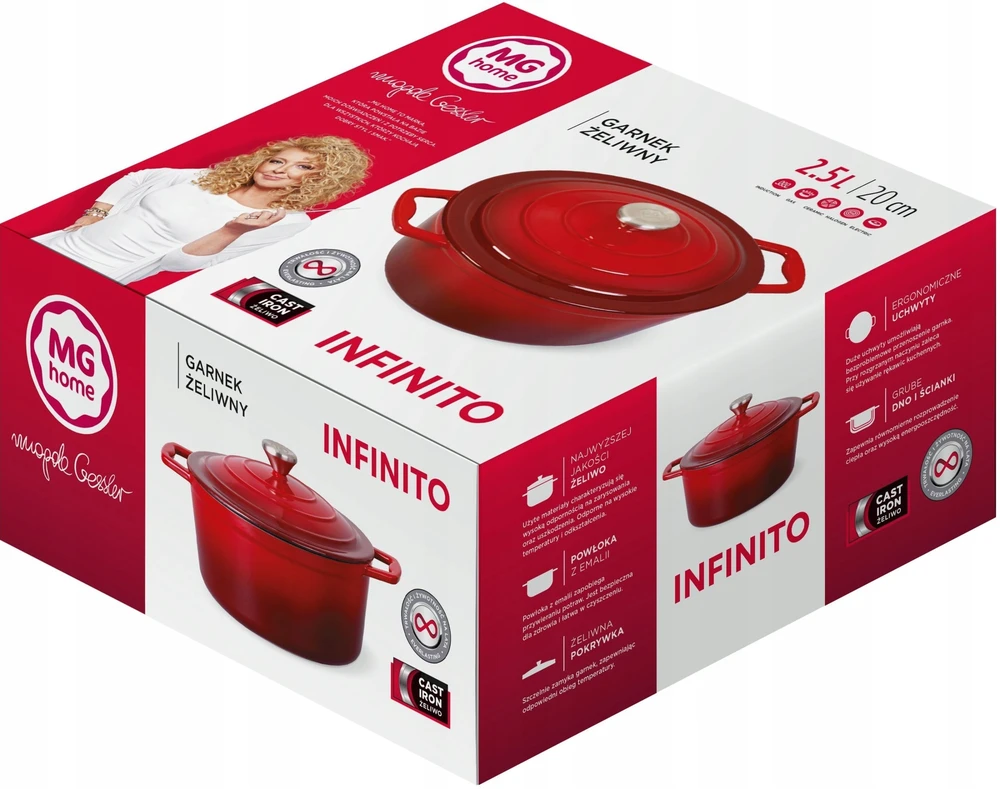 Mg Home MG MAGDA GESSLER KETUS PUODAS 2.1L 20 EEMALINĖS INDUKCINĖS DUJOS