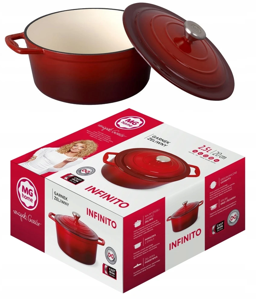 Mg Home MG MAGDA GESSLER KETUS PUODAS 2.1L 20 EEMALINĖS INDUKCINĖS DUJOS