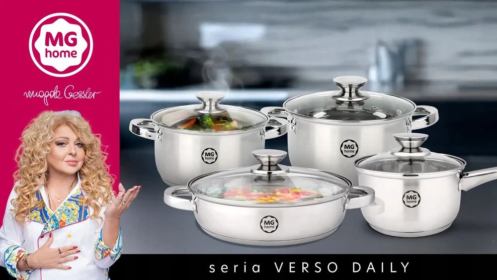 MG HOME VERSO DAILY POT 20 CM 3,1 L NERŪDIJANČIO PLIENO MAGDA GESSLER