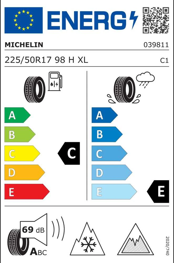 Michelin Padangos X-Ice Snow 98 H XL (C E A 69dB)