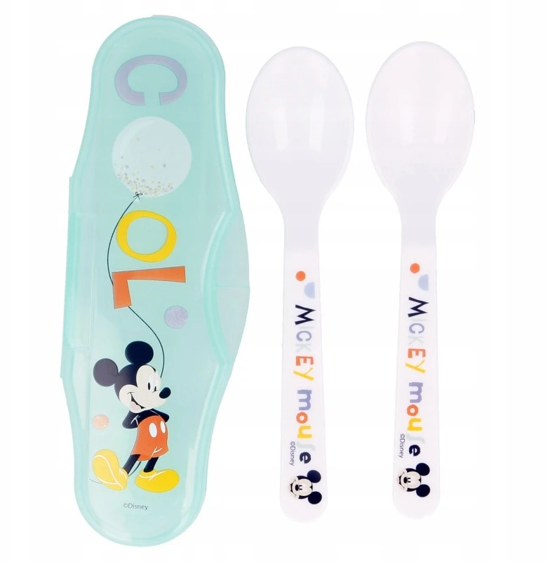 Mickey Mouse Mikio pelytė - 2 šaukšteliai maitinimui + dėklas (kietas)