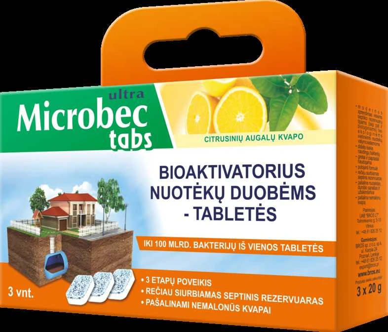 Bros Bioaktivatorius nuotėkų duobėms tabletės, 3vnt