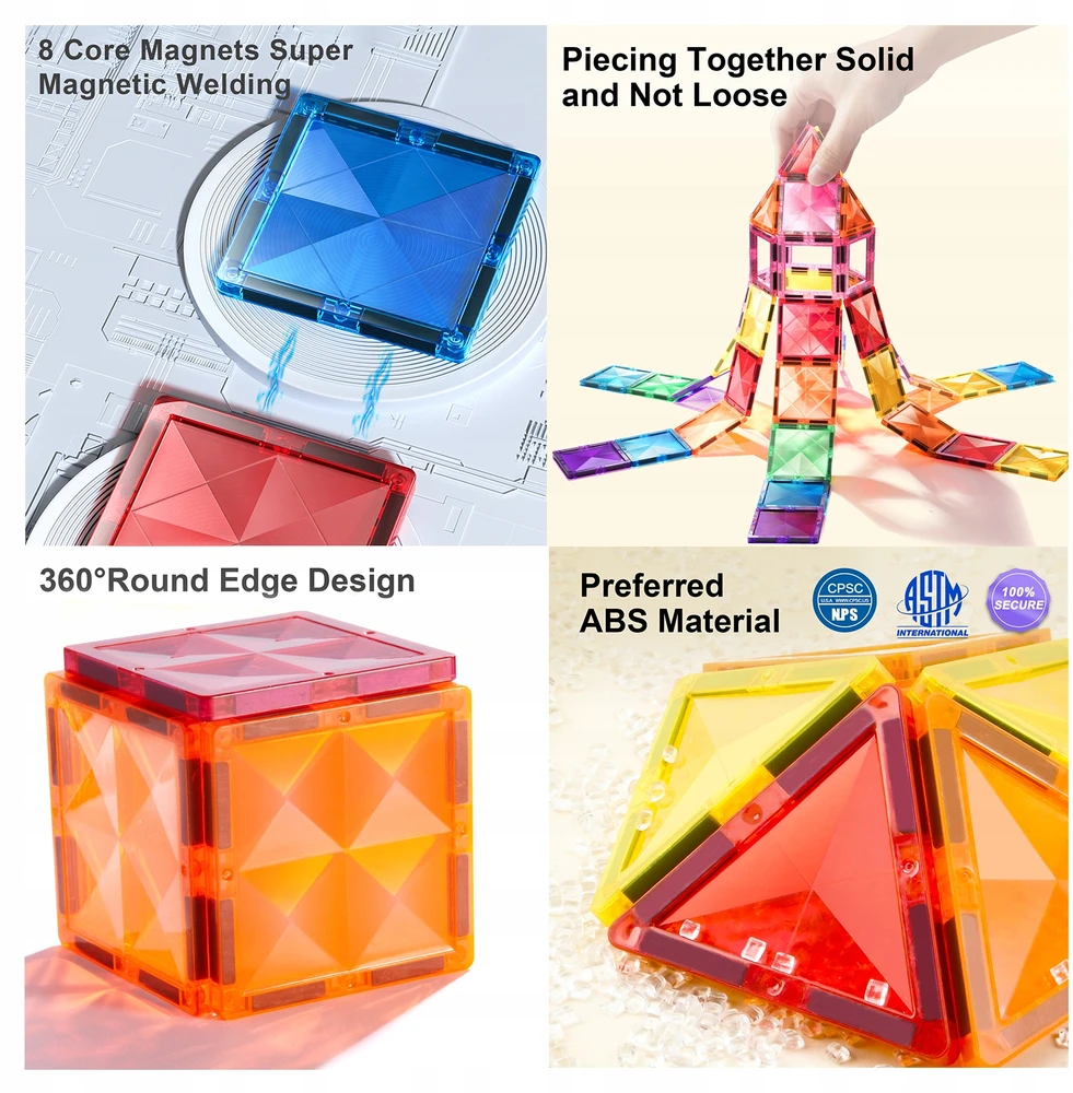 Mideer Colorful magnetinis rinkinys - 100 elementų