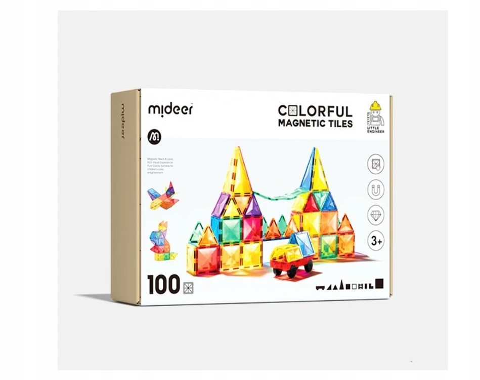 Mideer Colorful magnetinis rinkinys - 100 elementų